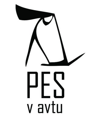 Nalepka Pes v avtu
